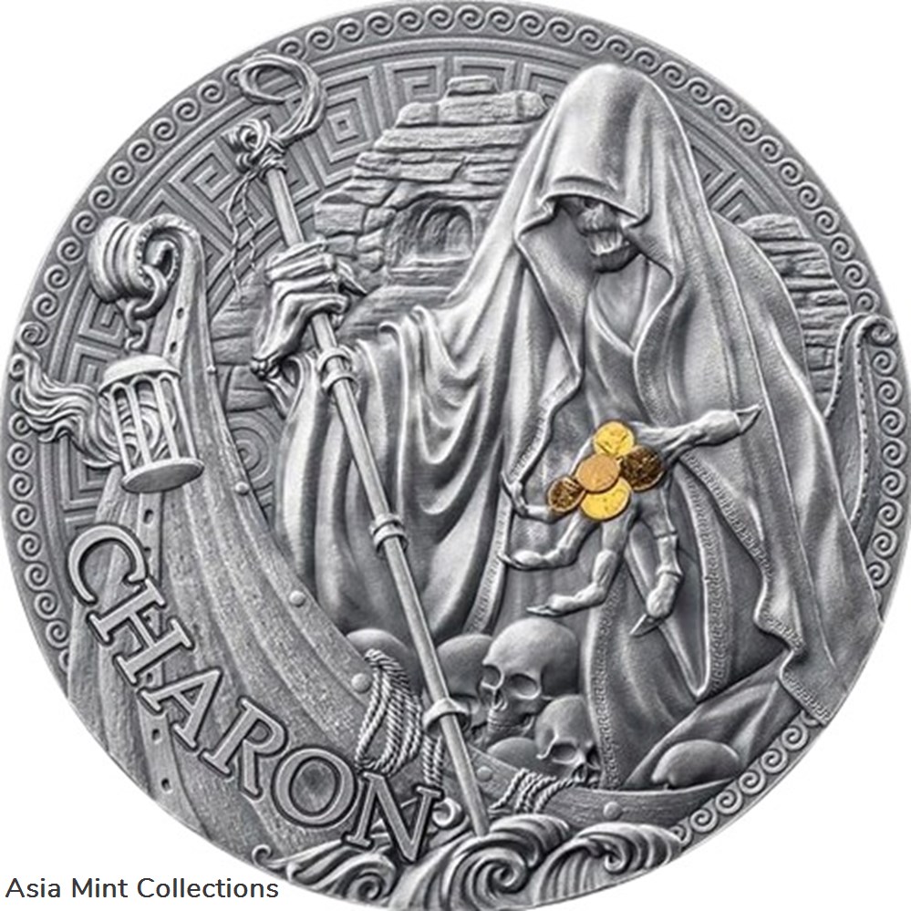coins ingots bullion 2024 charon the great greek mythology 1 oz antique finish silver coin cameroon
