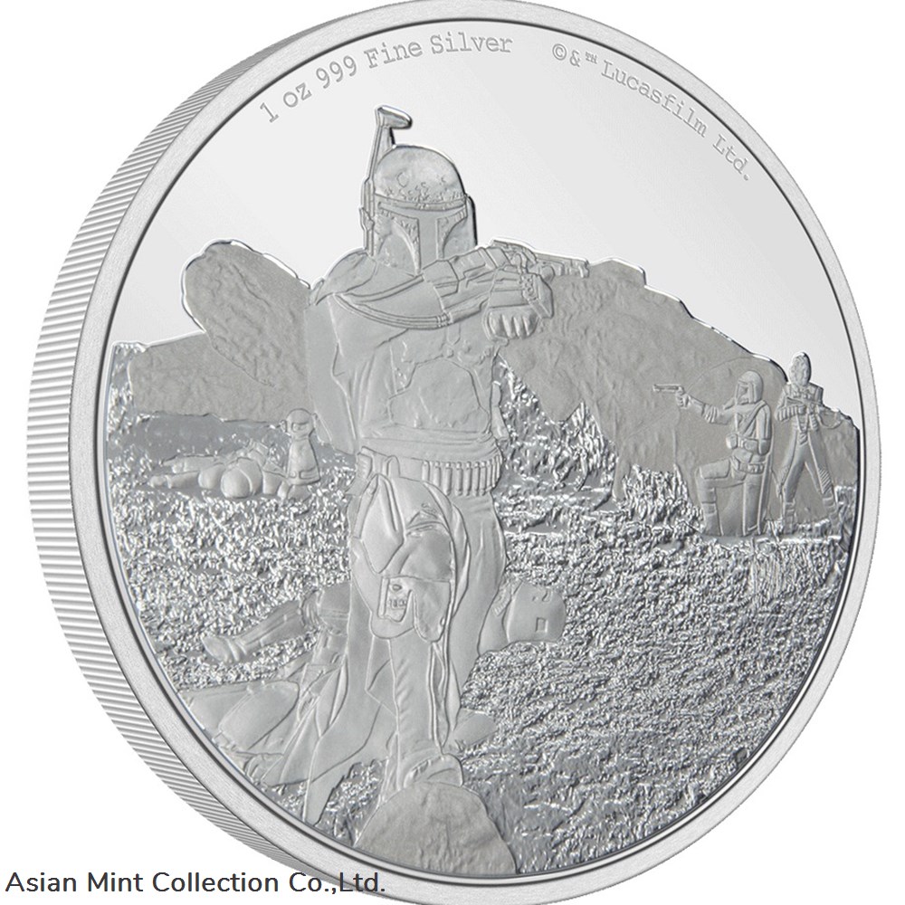 coins ingots bullion ingot 2022 the mandalorian classic boba fett 1oz silver coin
