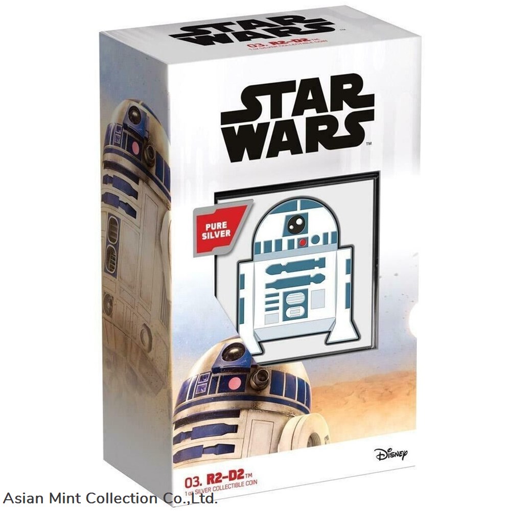 coins ingots bullion ingot 2020 star wars r2d2 chibi coin silver 1oz niue