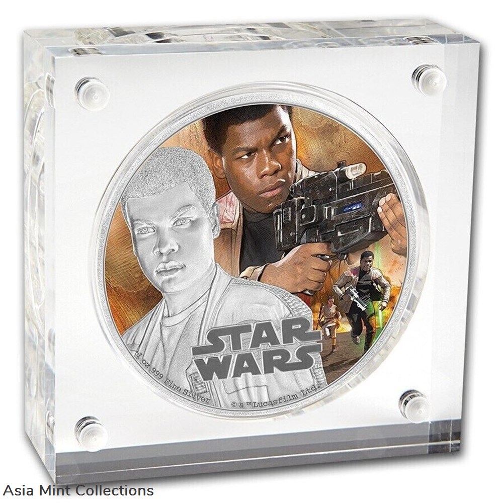 2016 Star Wars Finn Silver Proof $2 Coin - The Force Awakens 2 coins ingots bullion 2016 star wars finn silver proof 2 coin the force awakens