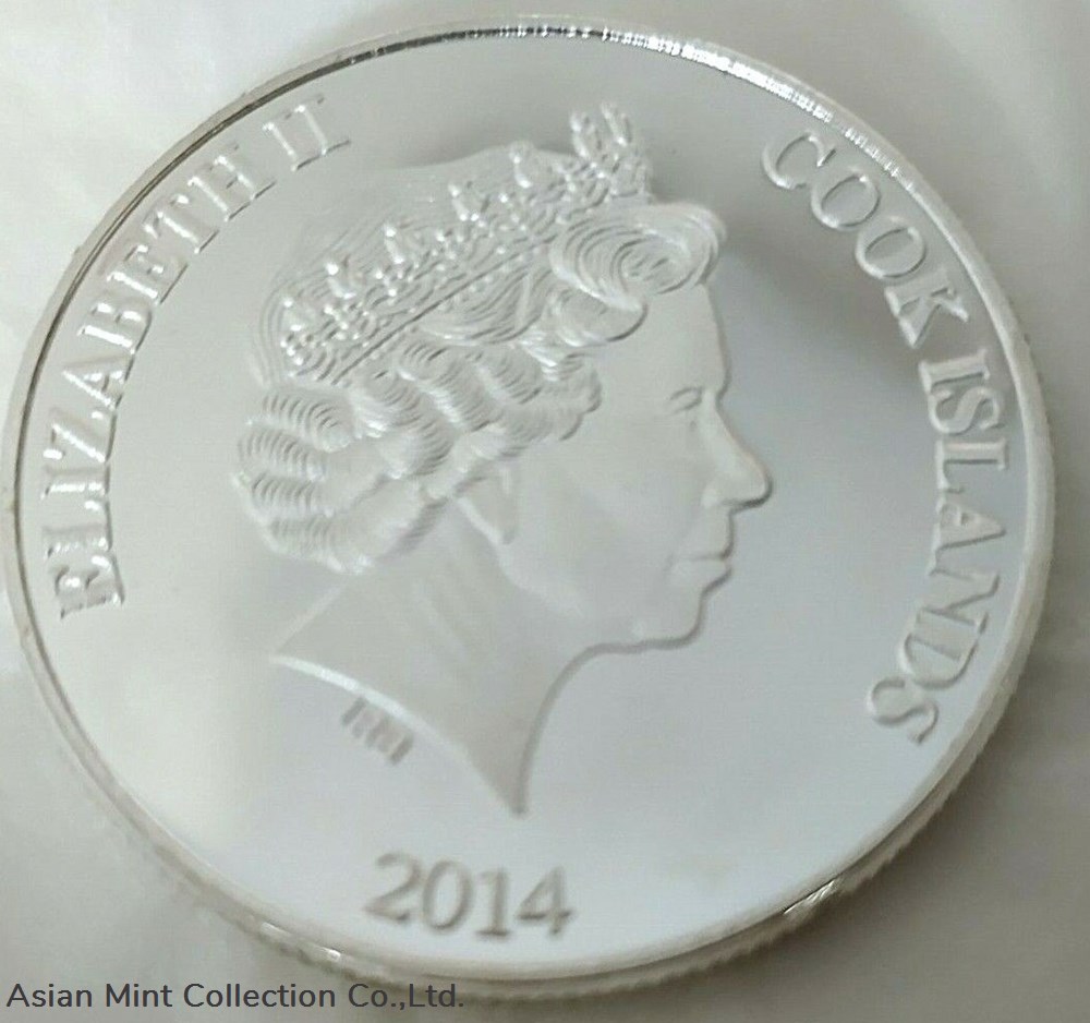 2014 - Hello Kitty standing 40th anniversary Silver coin Cook Island coins ingots bullion 2014 hello kitty standing 40th anniversary silver coin cook island