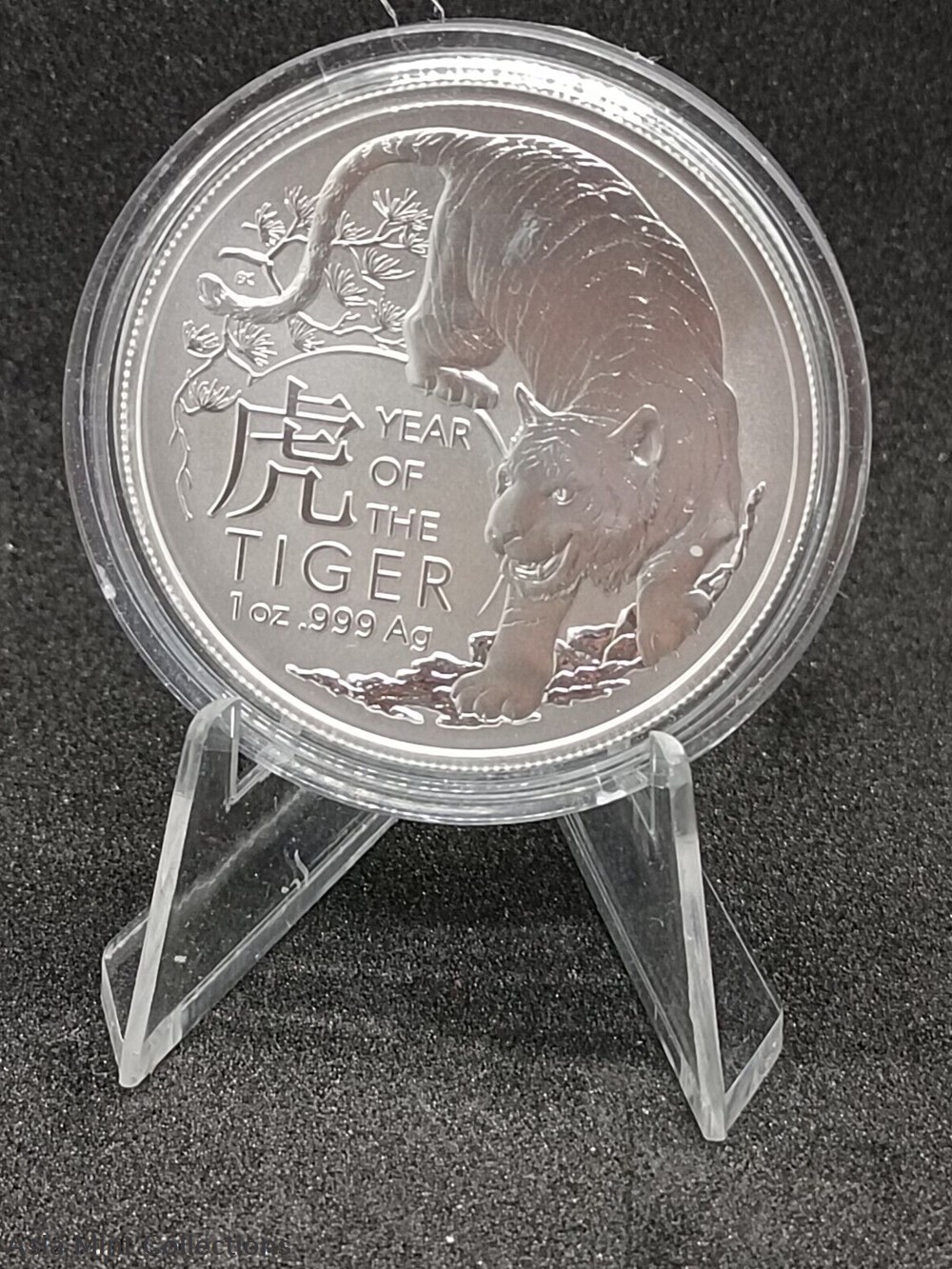 2022 - AUSTRALIA 1 $ YEAR OF THE TIGER 1 OZ. SILVER .999 LUNAR RAM coins ingots bullion coin 2022 australia 1 year of the tiger 1 oz silver 999 lunar ram