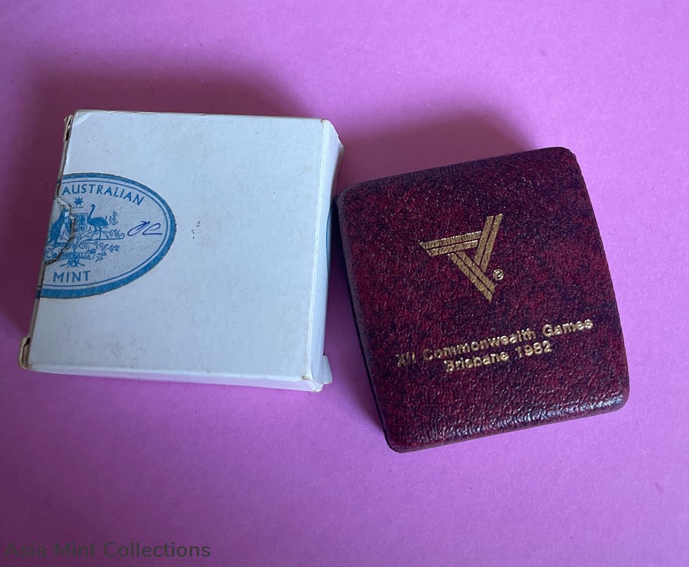 1982 $10 Commonwealth Games PROOF SILVER Coin. Royal Australian Mint 4 coins ingots bullion 1982 10 commonwealth games proof silver coin royal australian mint