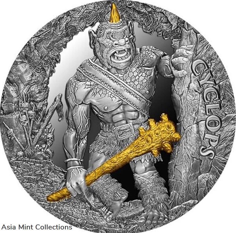 2021 - Cyclops 2 oz Silver Coin 2000 Francs CFA Cameroon coins ingots bullion 2021 cyclops 2 oz silver coin 2000 francs cfa cameroon