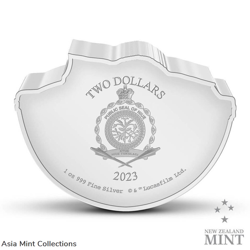 coins ingots bullion 2023 niue star wars the mandalorian grogu pod 1oz silver colorized proof coin