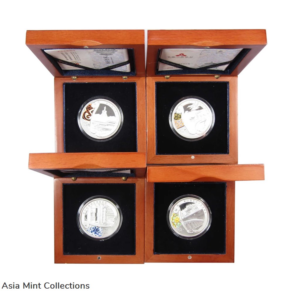 2008 Beijing XXIX Olympiad Series II Commemorative Set COA 2 coins ingots bullion silver coin 2008 beijing xxix olympiad series ii commemorative set coa