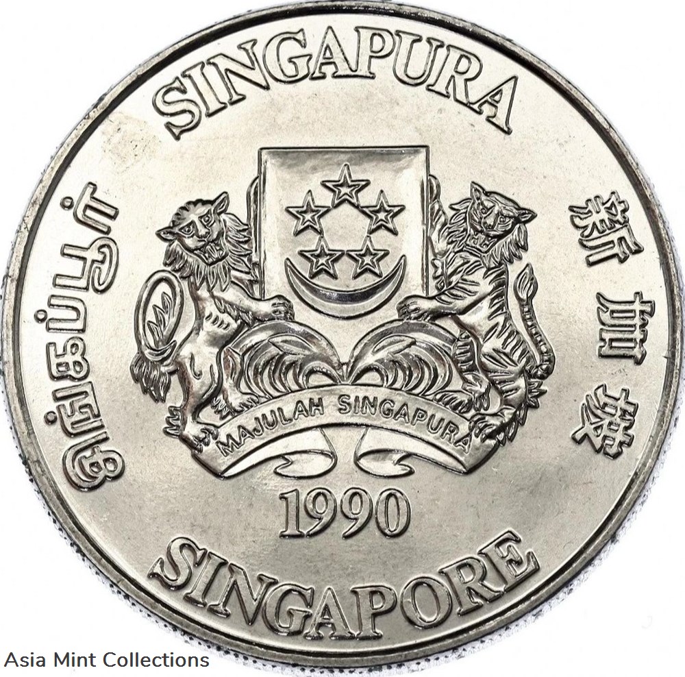 1990 - 10 Dollars Year of the Horse 2 coins ingots bullion copper coin 1990 10 dollars year of the horse