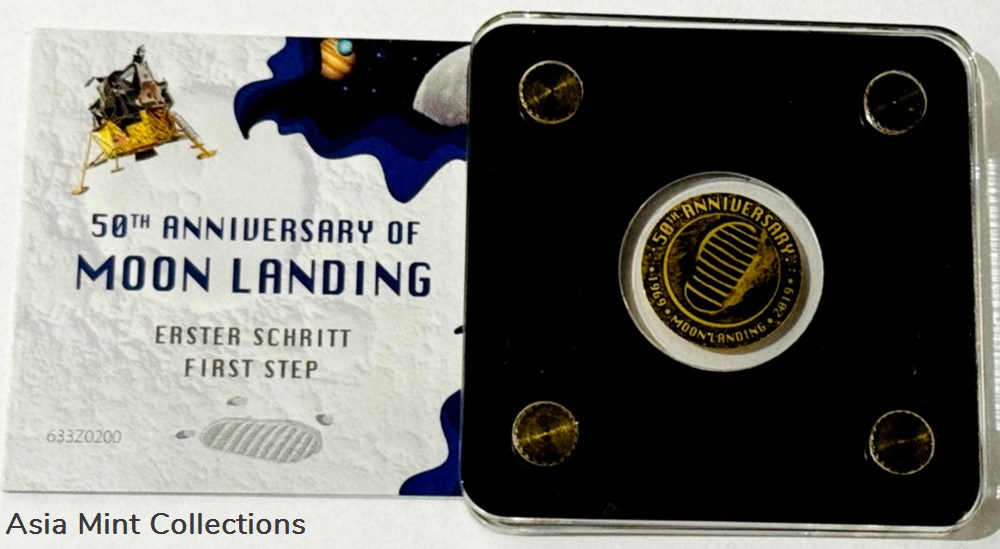 2019 - Coin | Coin 50th Moon Landing Fine Gold 999/1000 | Fine Gold 999/1000 coins ingots bullion 2019 coin coin 50th moon landing fine gold 999 1000 fine gold 999 1000