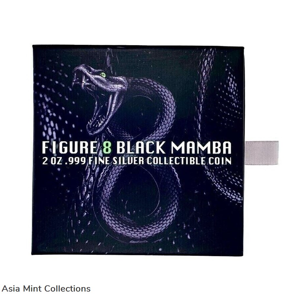 2023 Chad 2 oz Silver Figure Eight Black Mamba Shaped High Relief Coin .999 Fine 3 coins ingots bullion 2023 chad 2 oz silver figure eight black mamba shaped high relief coin 999 fine