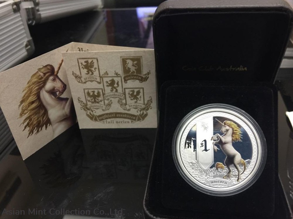 coins 2013 2014 mythical creatures silver proof 5 coin set