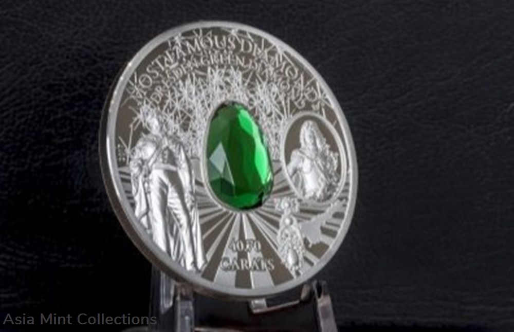 2017 - 2oz coin Silver $10 Cook Islands DRESDEN GREEN DIAMOND Most FamousDiamonds 6 coins ingots bullion 2017 2oz coin silver 10 cook islands dresden green diamond most famousdiamonds