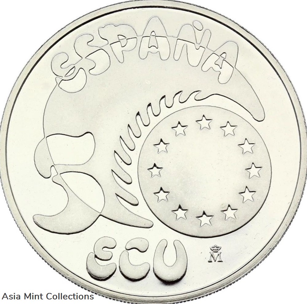 1989 Spain 5 ECU, Carolus V Imperator Silver Proof Orginal Wodden Box 2 coins ingots bullion coin 1989 spain 5 ecu carolus v imperator silver proof orginal wodden box