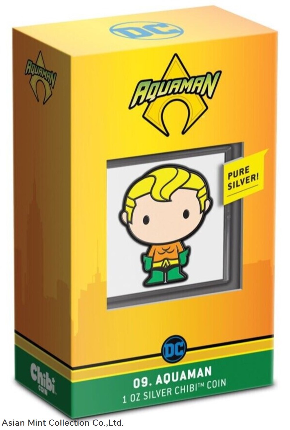 2021 Niue DC Aquaman 1 oz Silver Chibi Coin 5 coins ingots bullion ingot 2021 niue dc aquaman 1 oz silver chibi coin