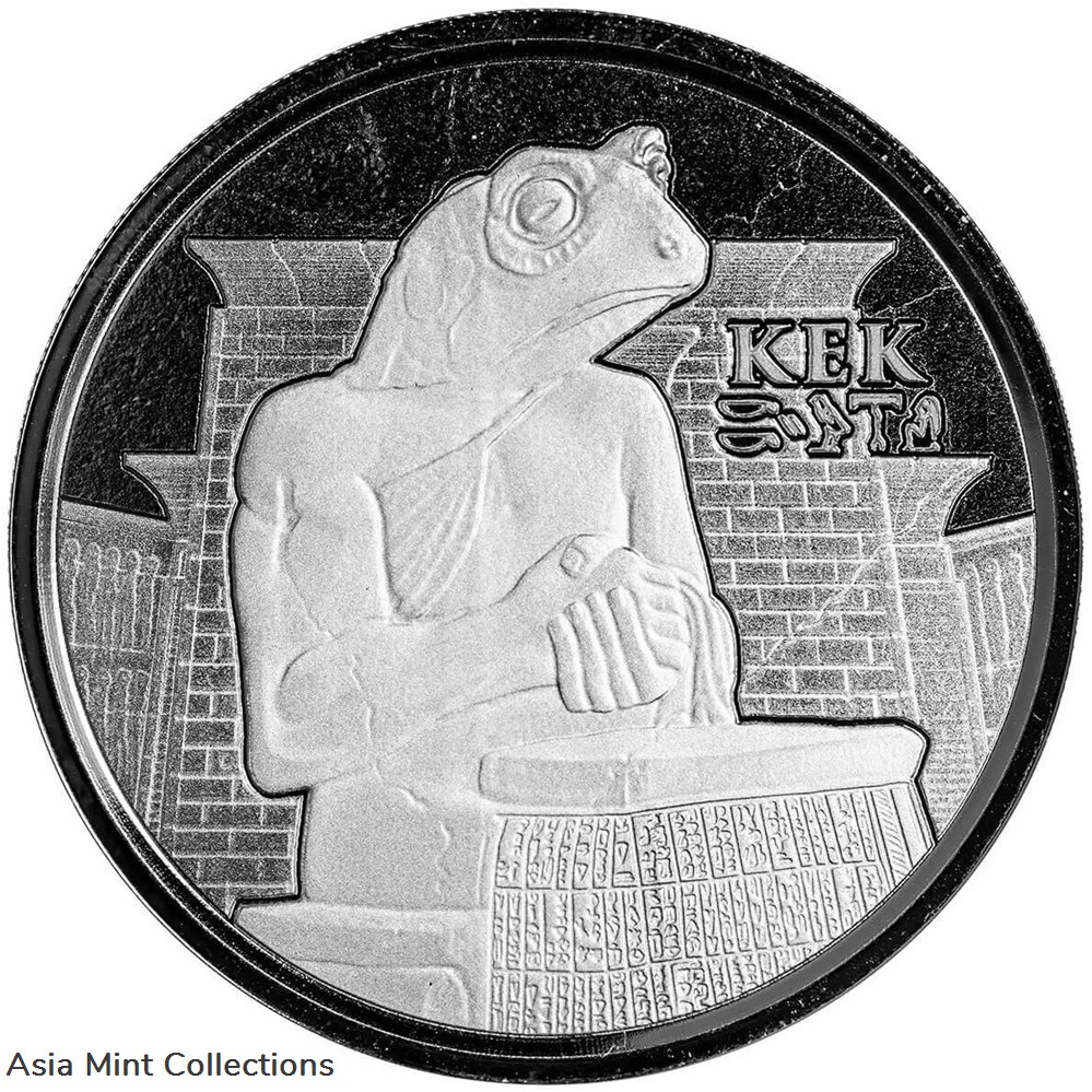 2022 - Chad 1000 Francs ERS KEK Egyptian Relic Series 1oz Silver Proof Like coins ingots bullion ingot 2022 chad 1000 francs ers kek egyptian relic series 1oz silver proof like