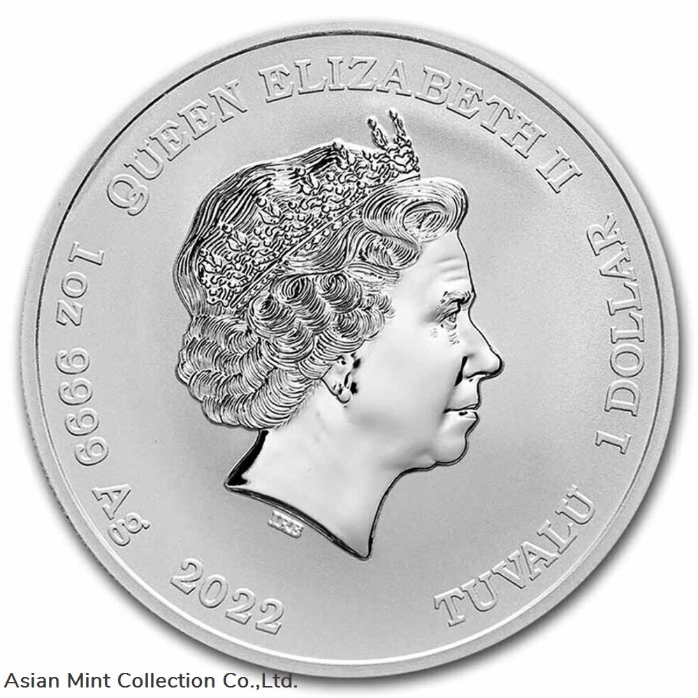 2022 - HERA Tuvalu Gods of Olympus 1oz Silver BU Coin coins ingots bullion 2022 hera tuvalu gods of olympus 1oz silver bu coin