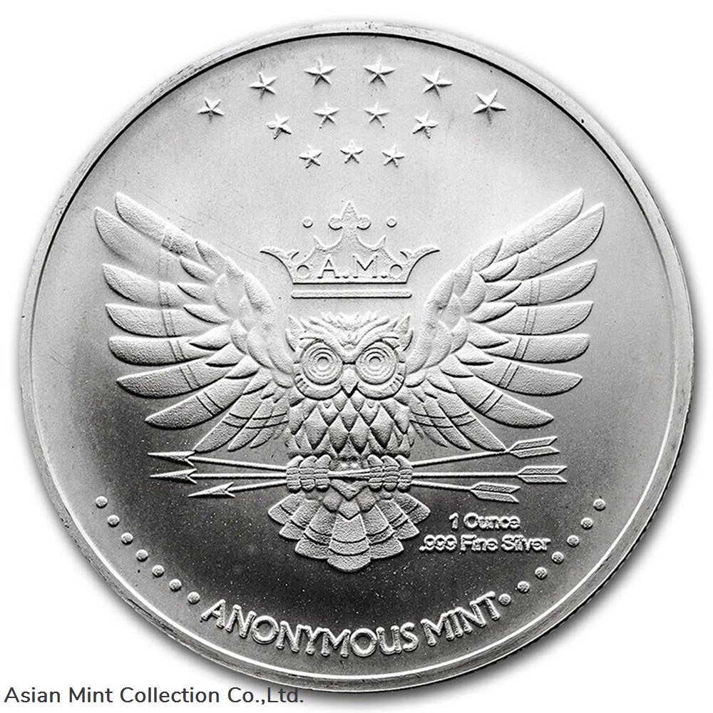 2016 - Anonymous Mint Memento Mori Last Laugh Skeleton 1 oz .999 Fine Silver Round coins world united states 2016 anonymous mint memento mori last laugh skeleton 1 oz 999 fine silver round