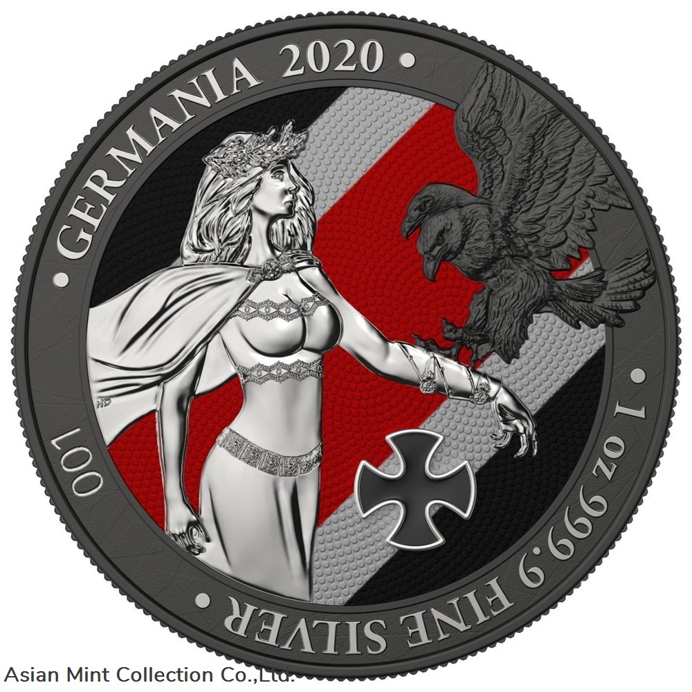 coins ingots bullion 2020 germania 5 mark germania iron cross 1 oz silver coin