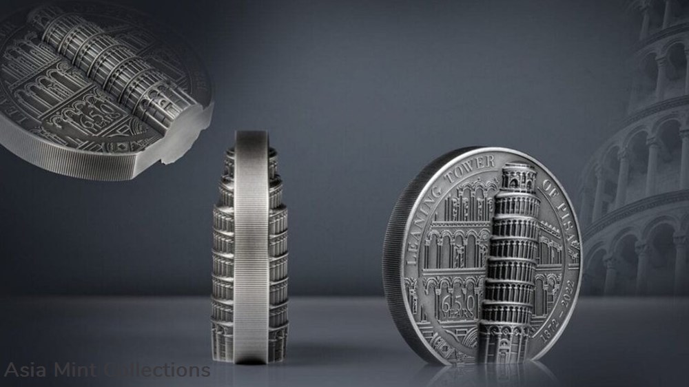 2022 Cook Island Leaning Tower of Pisa 2 oz. Silver Antique Finish Coin 4 coins ingots bullion 2022 cook island leaning tower of pisa 2 oz silver antique finish coin