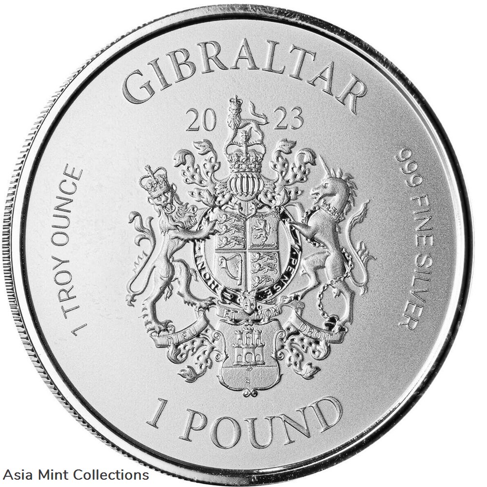 coins ingots bullion 2023 1 oz gibraltar war elephant silver coin bu 999 fine silver