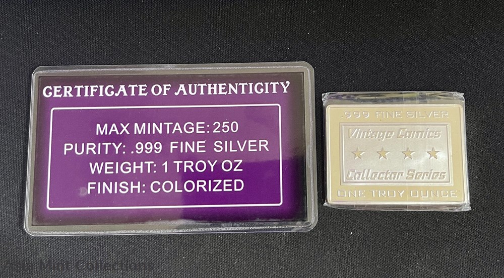 DC Comics The "JOKER" #1 Variant Cover- 1 oz .999 Fine Silver Art Bar w. COA 250 coins ingots bullion coin dc comics the joker 1 variant cover 1 oz 999 fine silver art bar w coa 250