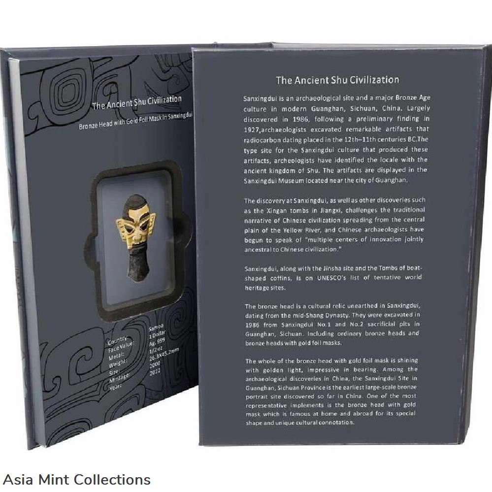 2022 The Ancient Shu Civilization 3 x 1/2oz Silver Coin Set 5 coins ingots bullion 2022 the ancient shu civilization 3 x 1 2oz silver coin set