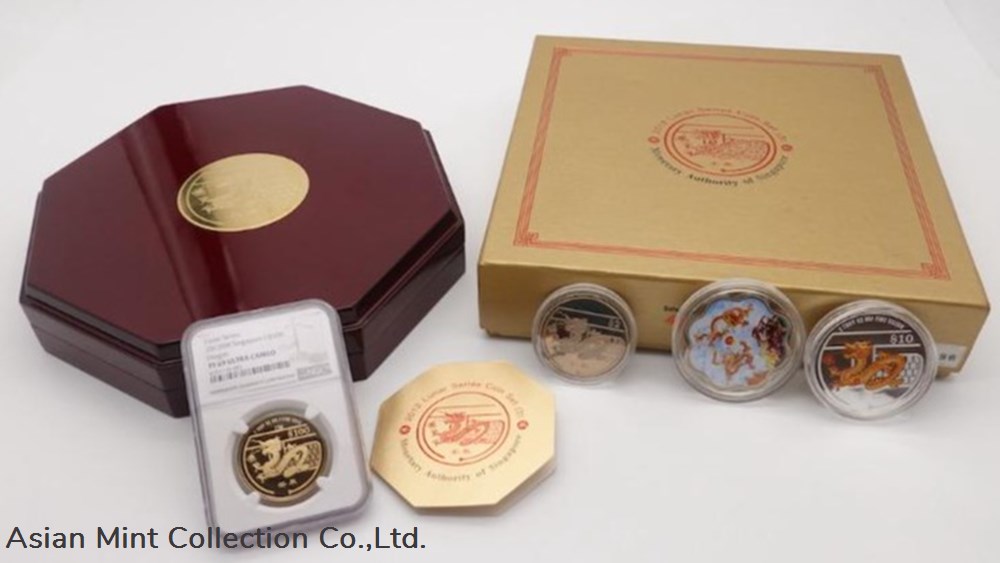 ingots bullion 2012 singapore mint dragon proof gold coins ngc pf69