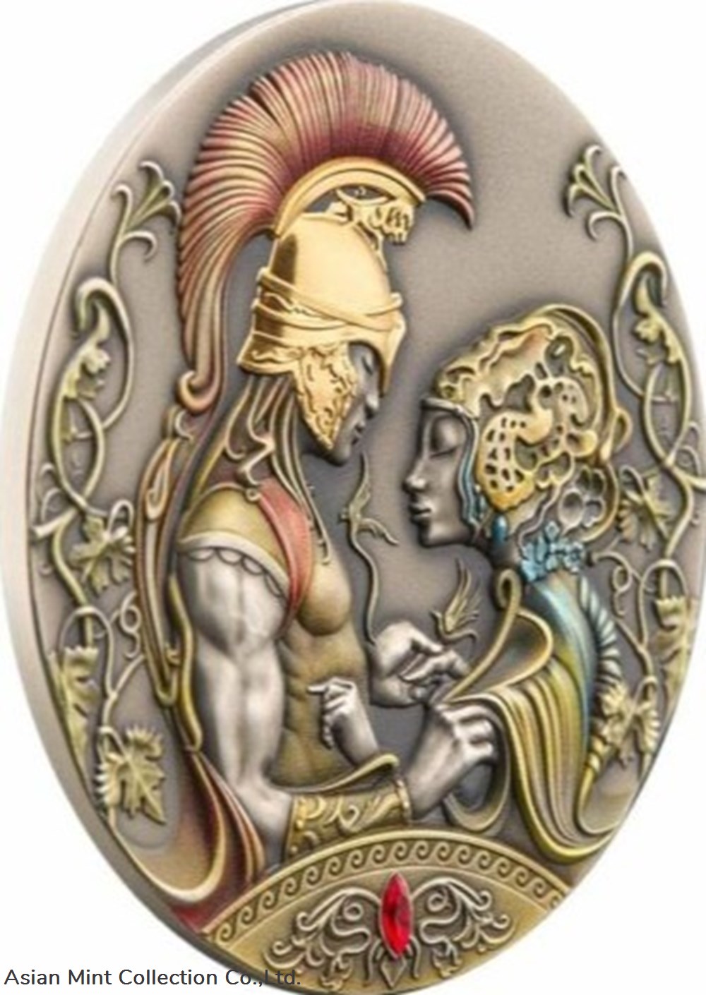 coins ingots bullion 2022 medea and jason s love myths of love 2 oz antique finish silver coin