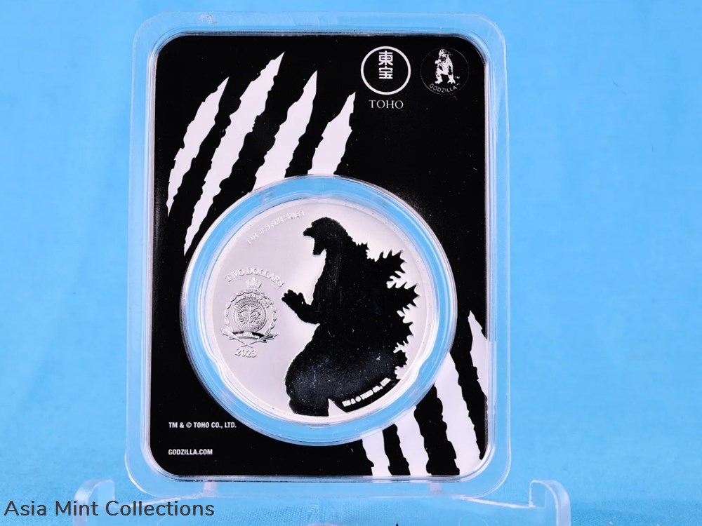 2023 - King Ghidorah Godzilla Silver Coin Color 1 Oz 999 Niue $2 ST/BU 6 coins ingots bullion 2023 king ghidorah godzilla silver coin color 1 oz 999 niue 2 st bu