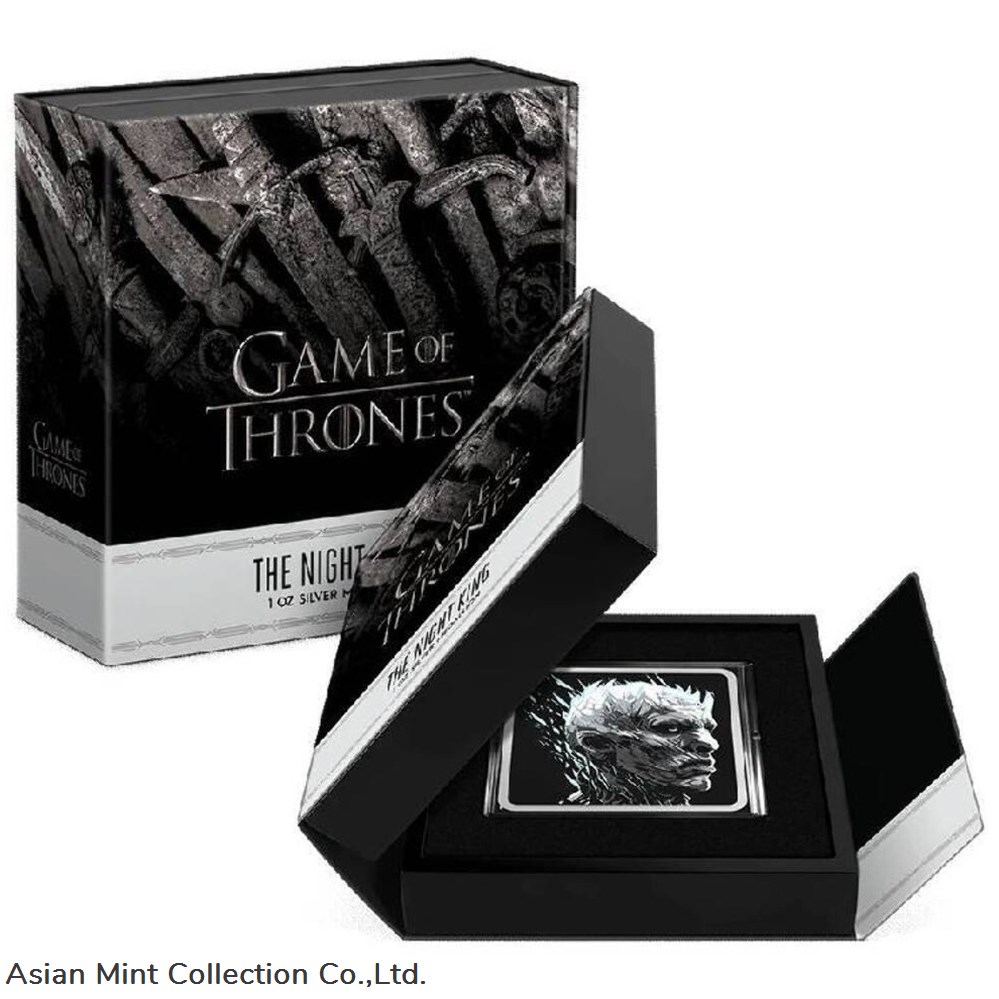 2022 Game of Thrones The Night King 1oz Silver Medallion 5 coins ingots bullion coin 2022 game of thrones the night king 1oz silver medallion
