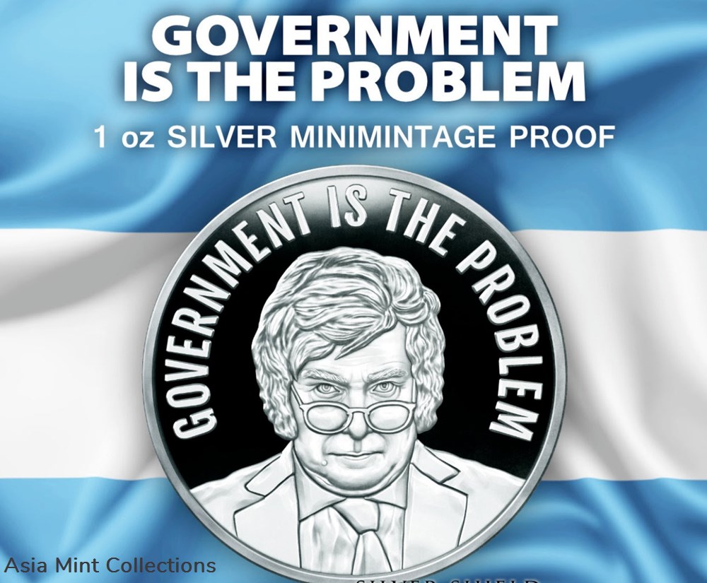 2024 1OZ GOVERNMENT IS THE PROBLEM PROOF - Silver Shield .999 Pure - "iN-HAND" coins world united states 2024 1oz government is the problem proof silver shield 999 pure in hand