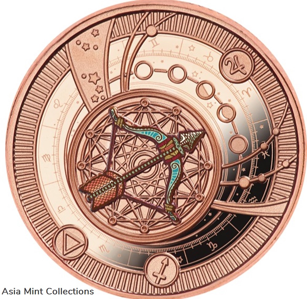 2018 - Sagittarus Zodiac Sign Proof Silver Coin 500 Francs Cameroon coins ingots bullion 2018 sagittarus zodiac sign proof silver coin 500 francs cameroon