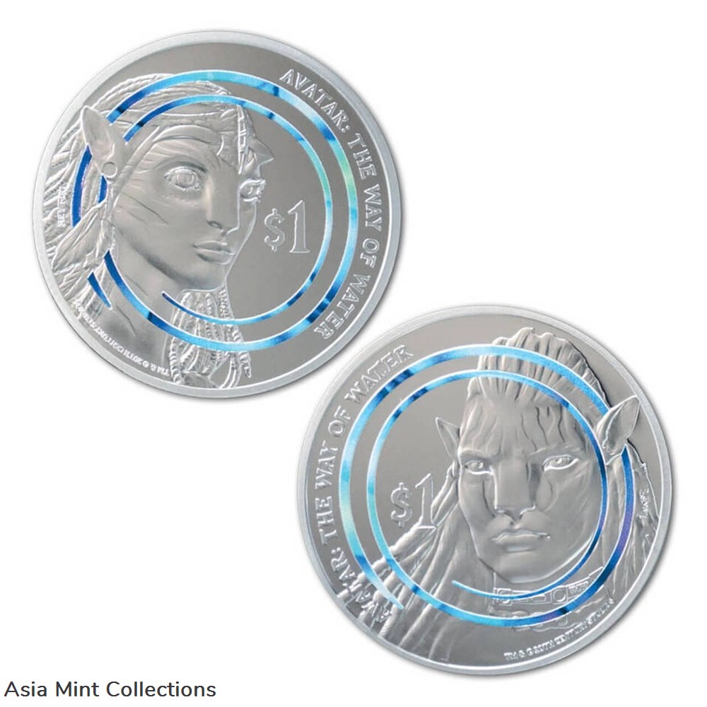 2023 New Zealand Avatar The Way of Water Neytiri and Jake 2oz Silver Coin Set 2 coins ingots bullion 2023 new zealand avatar the way of water neytiri and jake 2oz silver coin set