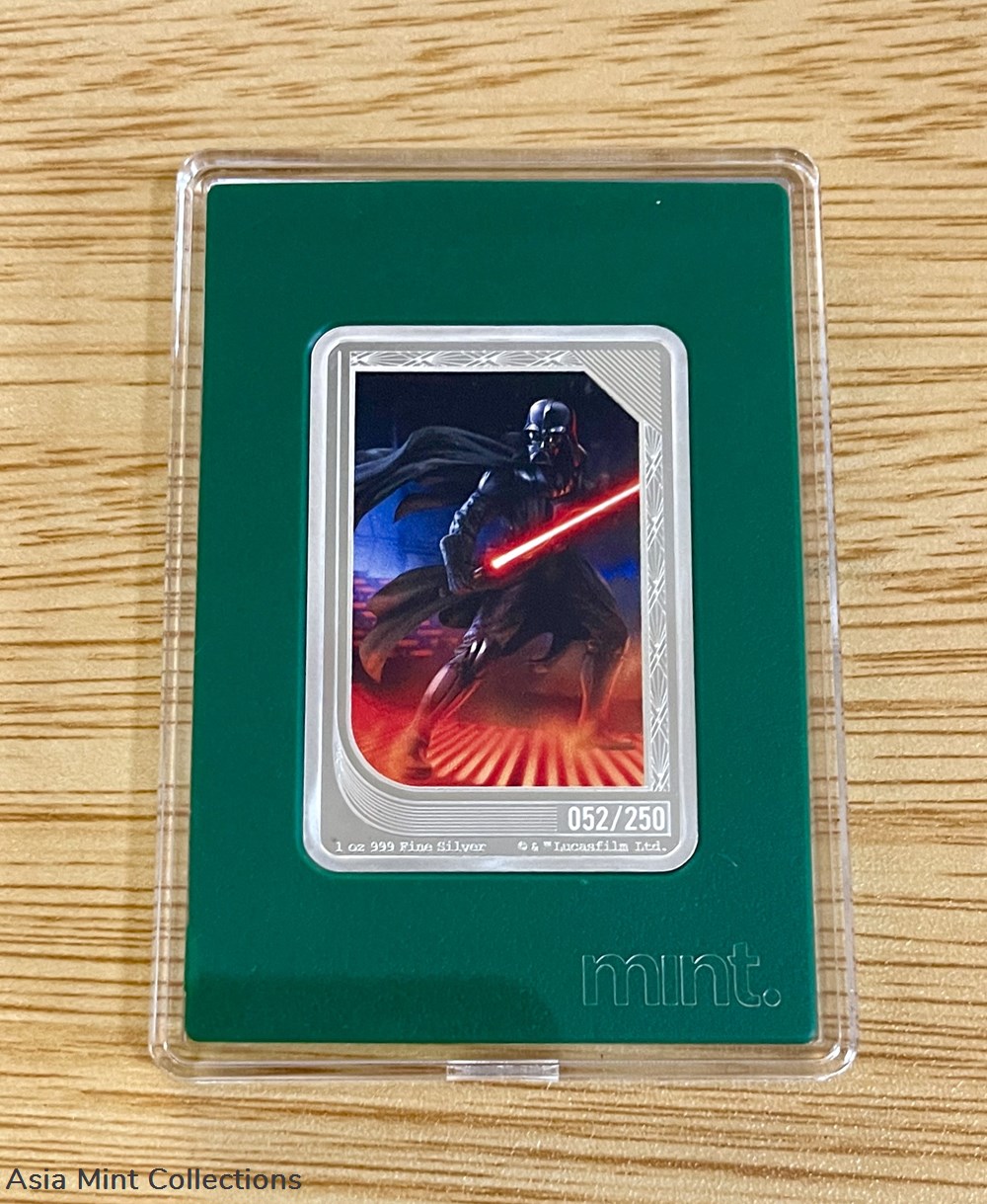 2023 Niue Star Wars Mint Trading Coins darth Vader limited mintage 52/250 ingots bullion silver 2023 niue star wars mint trading coins darth vader limited mintage 52 250