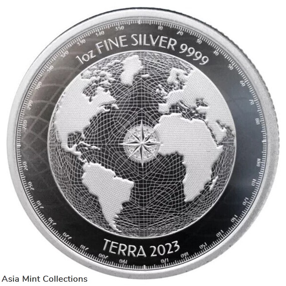 2023 - Terra 1oz Silver Coin 9999 Niue $2 *ST/BU* coins ingots bullion 2023 terra 1oz silver coin 9999 niue 2 st bu
