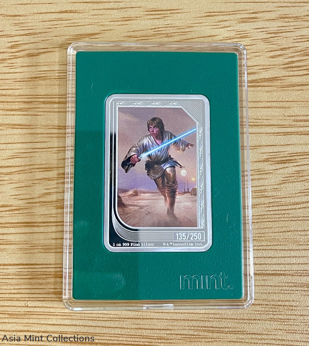 2023 Niue StarWars Mint Coins Luke Skywalker 135/250 ingots bullion silver 2023 niue starwars mint coins luke skywalker 135 250