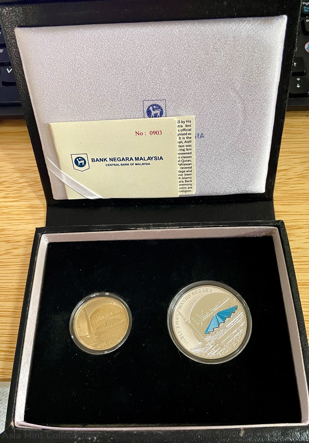 coins world malaysia 2015 jubli emas masjid negara 1965 2015 commemorative 10 ringgit silver proof coin