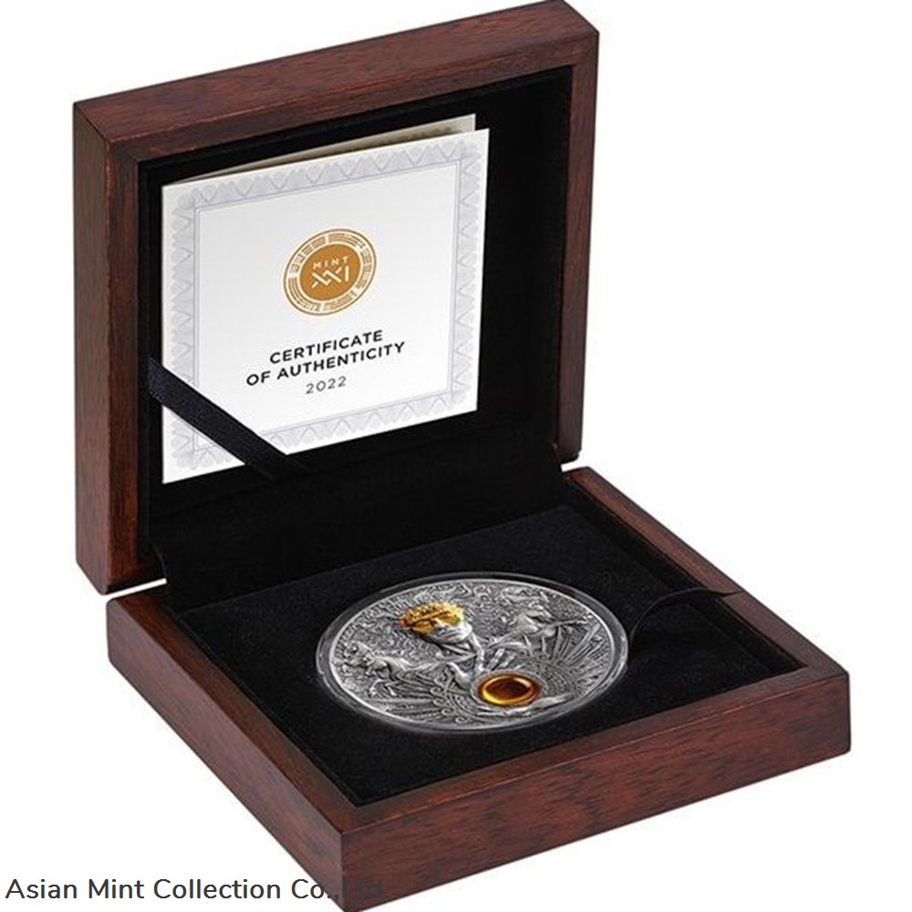 2022 - Helios Divine Faces of the Sun 3 oz Antique finish Silver Coin 5$ 5 coins ingots bullion 2022 helios divine faces of the sun 3 oz antique finish silver coin 5