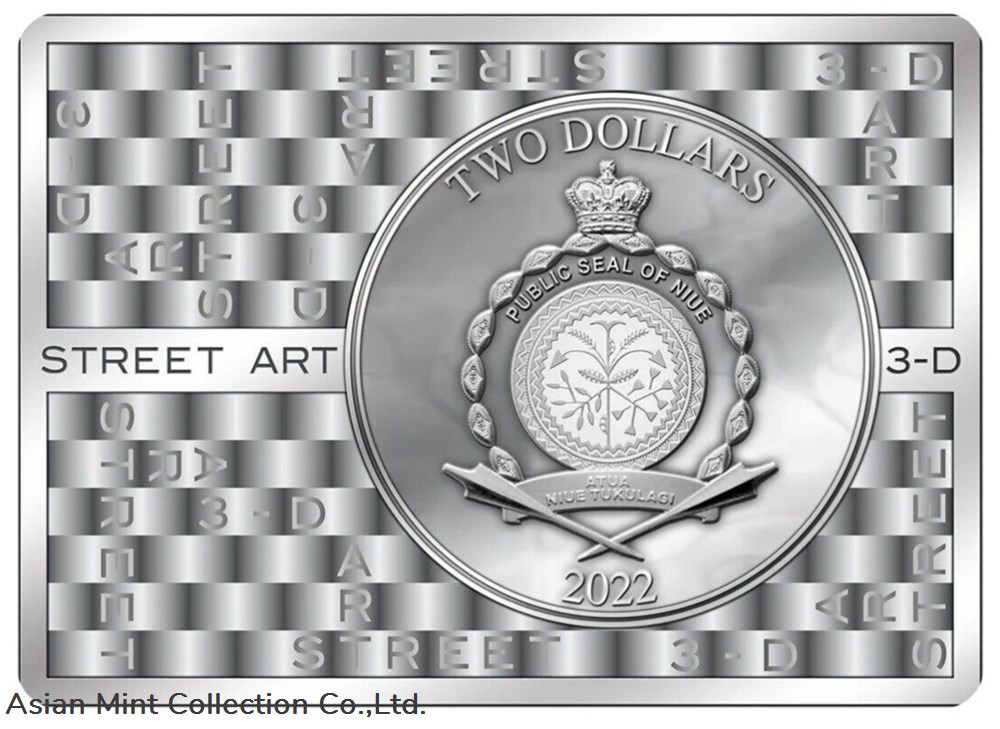 coins ingots bullion ingot 2022 hell 3d pavement illusions street art 1 oz silver niue
