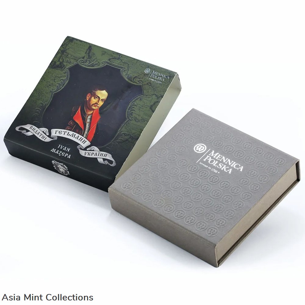 2013 - Ivan Mazepa Hetmans of Ukraine 1/2 oz Proof Silver Coin Niue 4 coins ingots bullion 2013 ivan mazepa hetmans of ukraine 1 2 oz proof silver coin niue