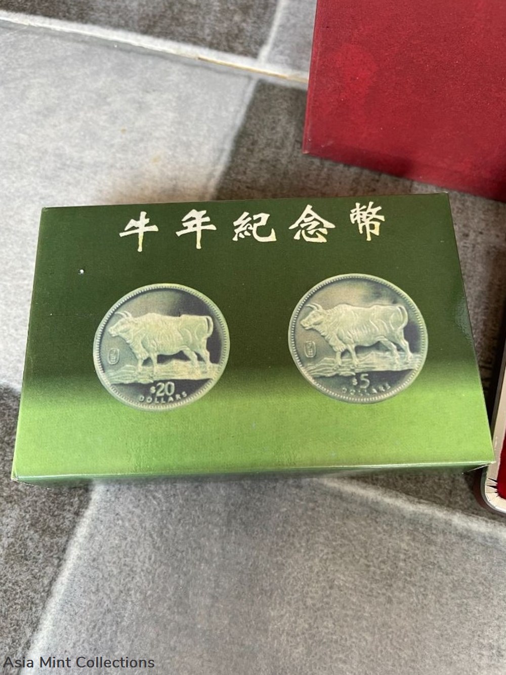 1997 Liberia $20 + $5 Year Of OX Silver & Nickel 2-Coin Set - 1oz Silver $20 + 1 Nickel $5 5 coins ingots bullion 1997 liberia 20 5 year of ox silver nickel 2 coin set 1oz silver 20 1 nickel 5