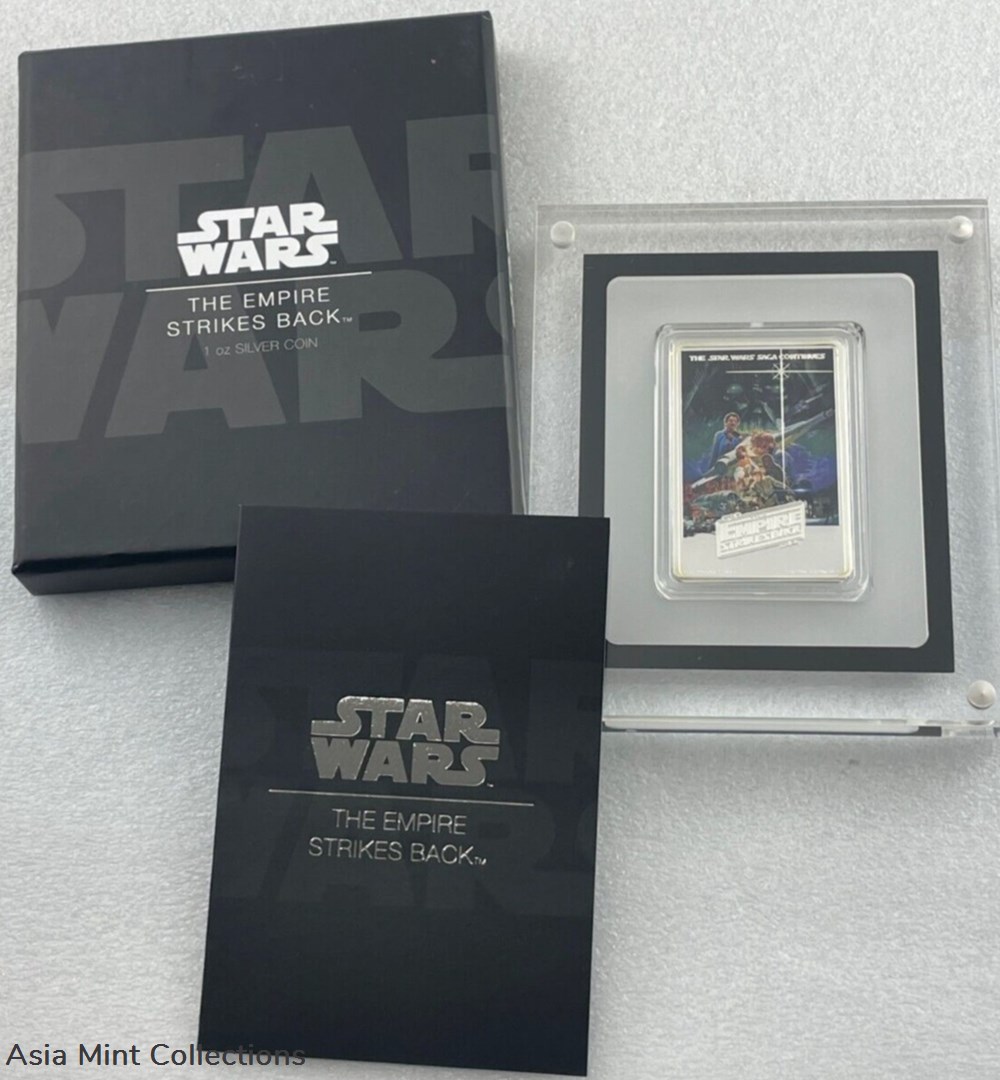 2017 Star Wars - The Empire Strikes Back - 1oz Fine Silver Unique Coin coins ingots bullion 2017 star wars the empire strikes back 1oz fine silver unique coin