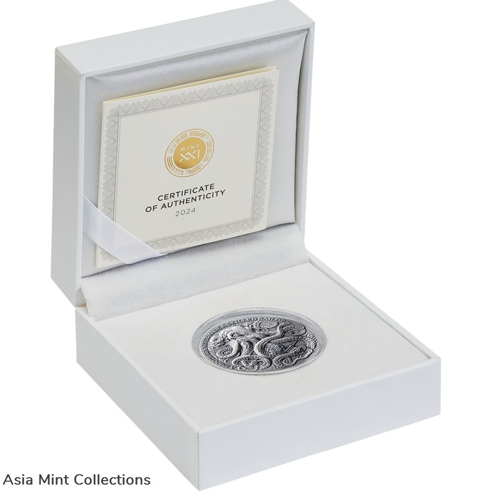 coins ingots bullion 2024 kraken life quotes 1 oz antique finish silver coin 5 cedis ghana