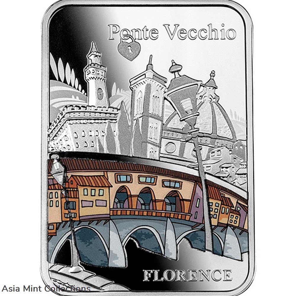 coins ingots bullion 2021 ponte vecchio florence proof silver coin 1000 francs cfa cameroon