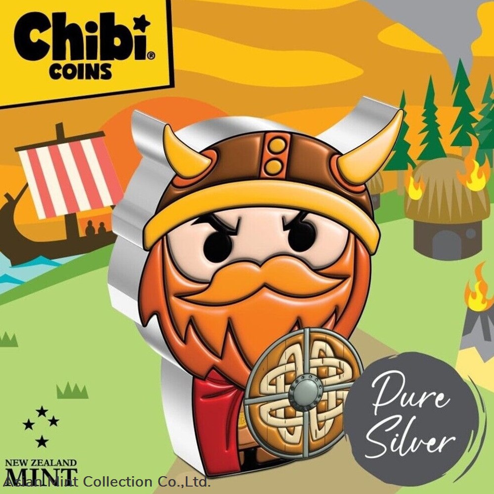 coins ingots bullion ingot 2022 niue warriors of history viking 1oz silver chibi coin