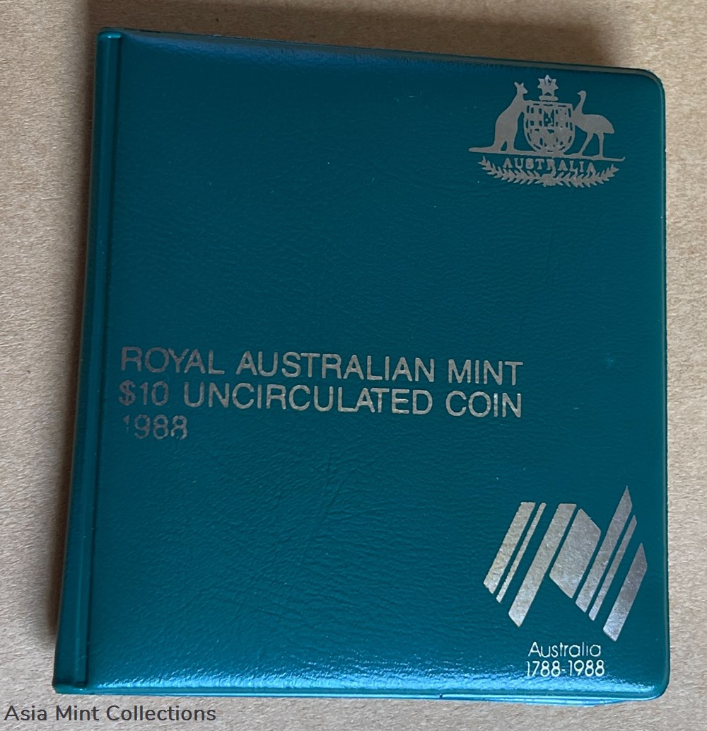 1988 - $10 BICENTENARY UNC SILVER COIN. ROYAL AUSTRALIAN MINT 4 coins ingots bullion 1988 10 bicentenary unc silver coin royal australian mint