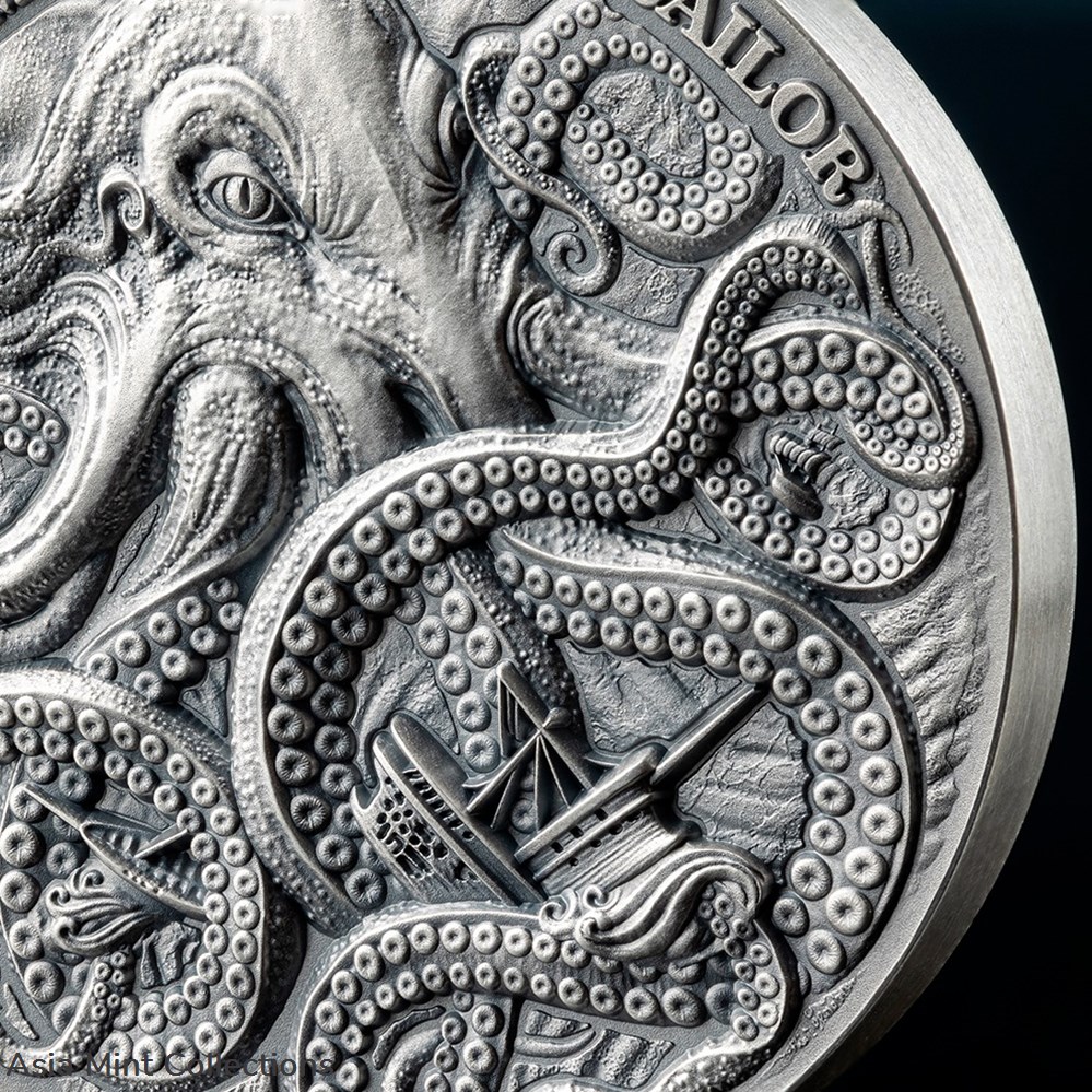 coins ingots bullion 2024 kraken life quotes 1 oz antique finish silver coin 5 cedis ghana