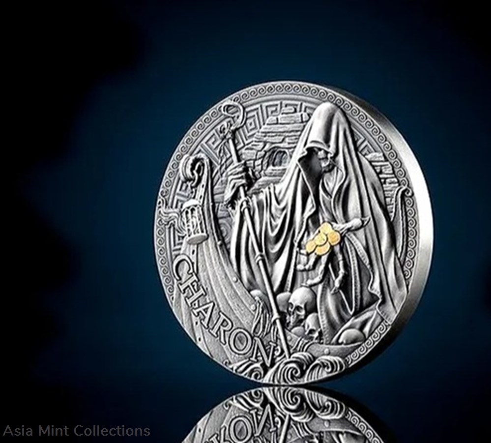 coins ingots bullion 2024 charon the great greek mythology 1 oz antique finish silver coin cameroon