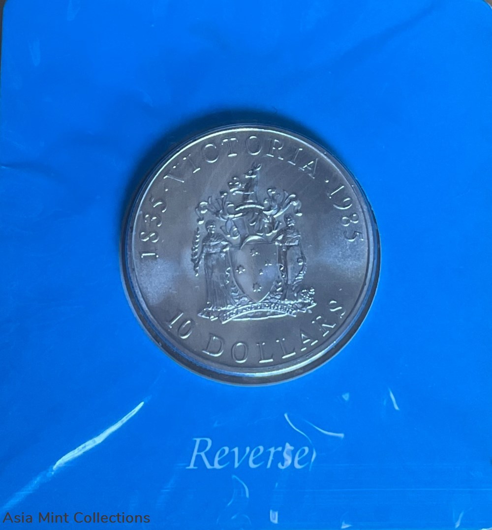 1985 Australia Victoria Silver $10 State Series Uncirculated Coin coins ingots bullion 1985 australia victoria silver 10 state series uncirculated coin