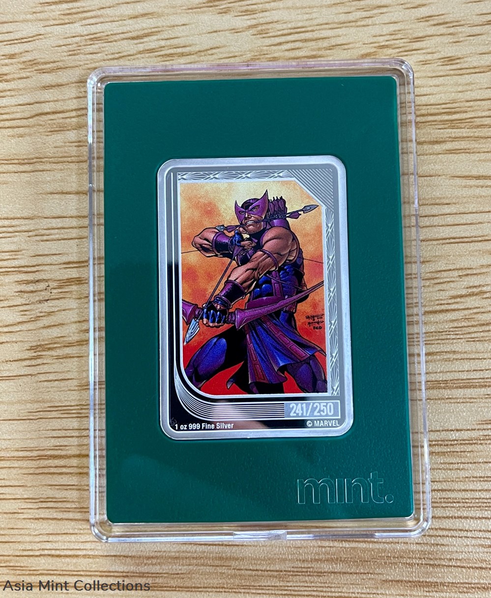2023 - Limited Niue Marvel Trading Coins - Hawkeye 241/250 - Minted Sold Out! 2023 limited niue marvel trading coins hawkeye 241 250 minted sold out