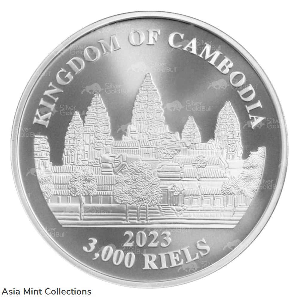 2023 - 1 oz Lost Tigers of Cambodia Silver Coin | Cambodia coins ingots bullion 2023 1 oz lost tigers of cambodia silver coin cambodia